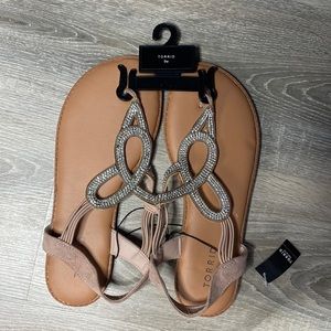 Torrid rhinestoned flats size 9